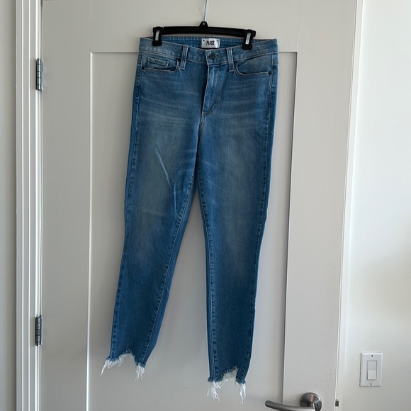 Distressed light denim Paige jeans - Picture 2 of 4
